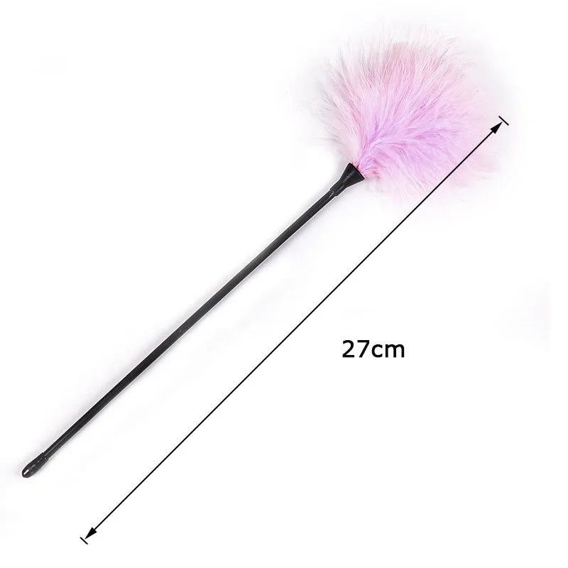 Plume sensorielle avec manche – Accessoire pour couples 27 cm | NightKiss