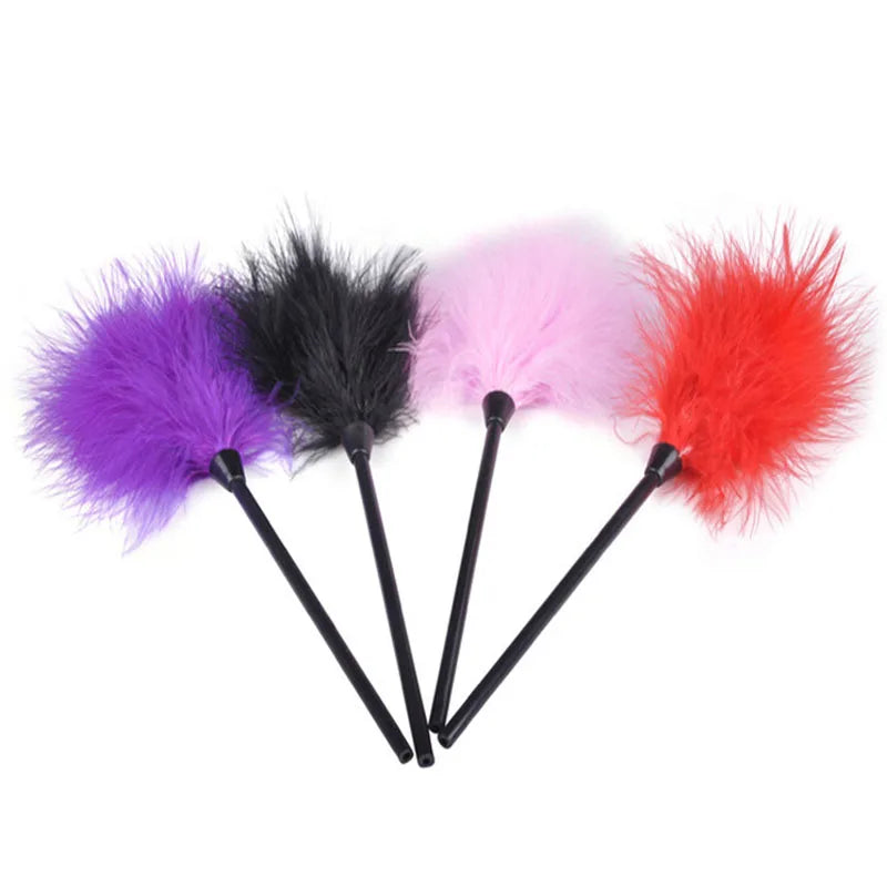 Plume sensorielle avec manche – Accessoire pour couples 27 cm | NightKiss