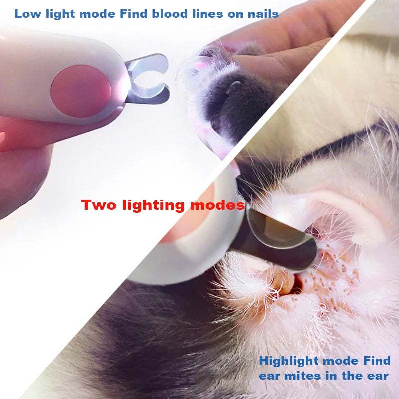 Coupe-ongles LED pour chien et chat – Sécurité et précision