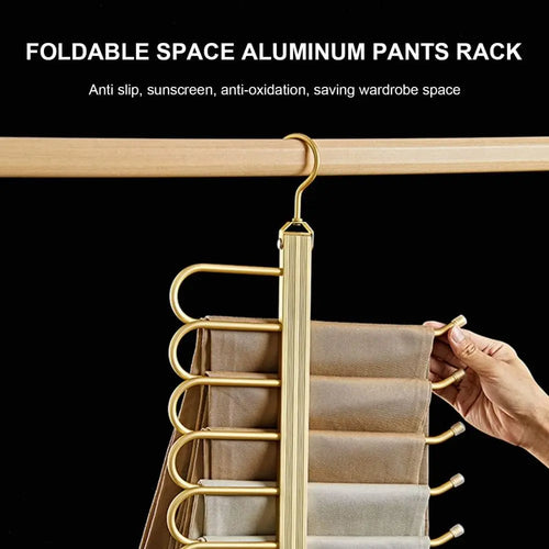 👖 Cintre 6 en 1 pour pantalons – Organisateur gain de place