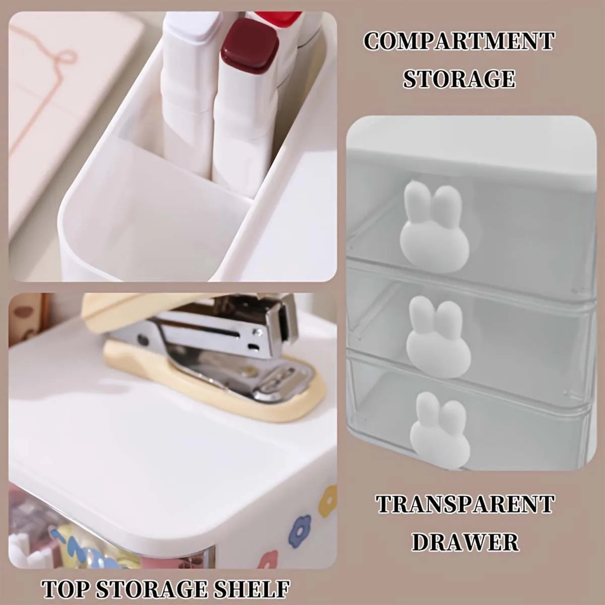 🗂️ Mini organisateur de bureau avec tiroirs