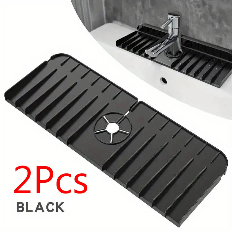 Tapis de robinet en silicone – Égouttoir et protège-évier