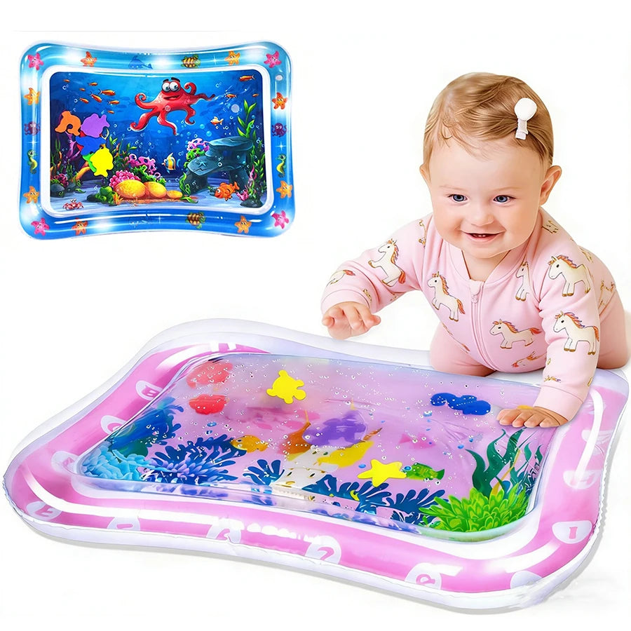 Tapis d'éveil aquatique gonflable pour bébé