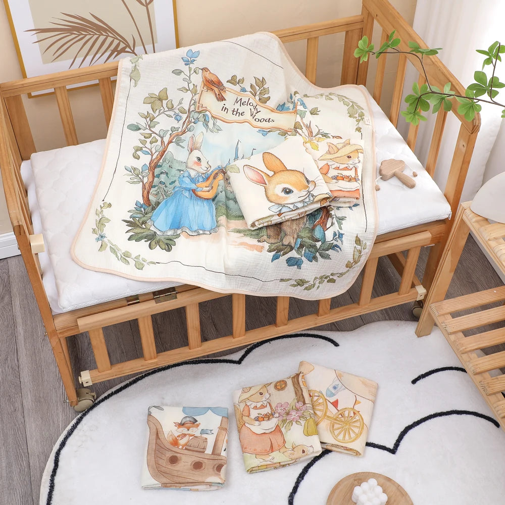 🛁 Serviette de Bain Bébé en Coton & Fibre de Bambou