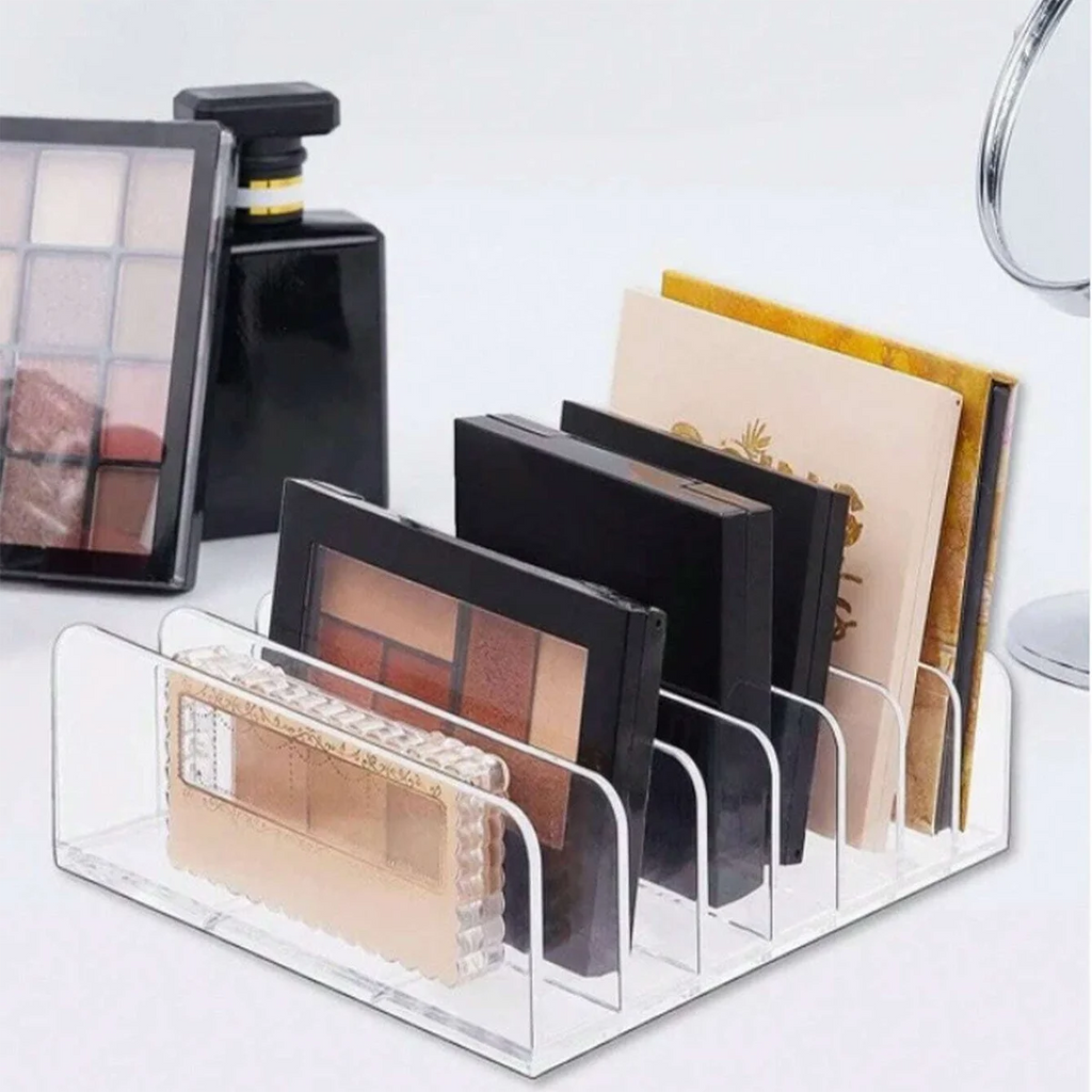 Organisateur de maquillage transparent – 7 compartiments