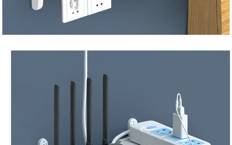 📡 Étagère murale sans perçage pour routeur Wi-Fi et accessoires