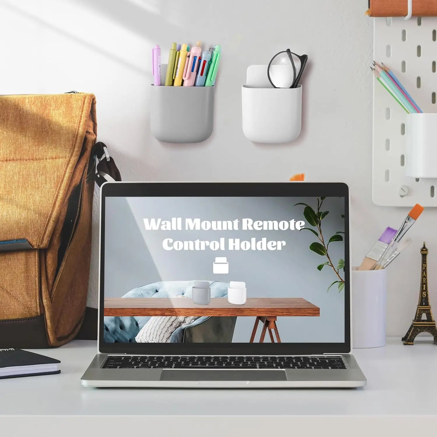 📺 Support mural multifonction pour télécommande et accessoires
