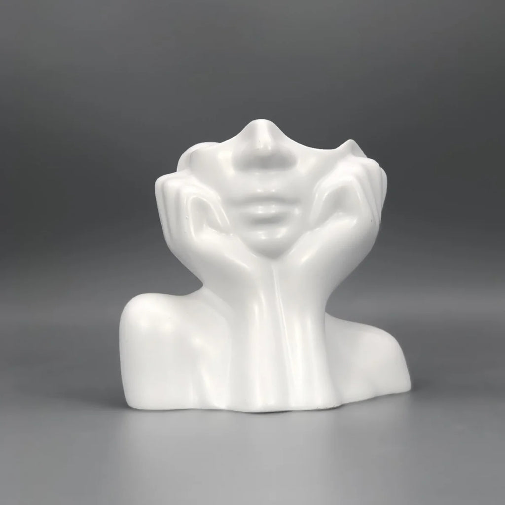 Pot à pinceaux de maquillage – Organisateur visage design