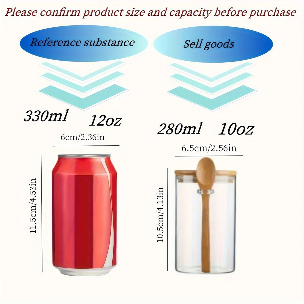🫙 Bocaux de conservation hermétiques en verre avec couvercle en bambou