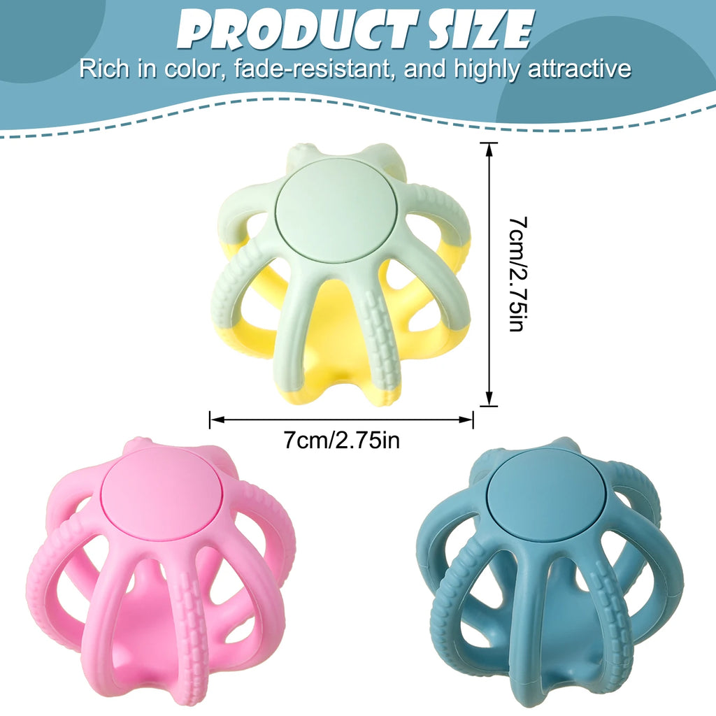 🍼 Anneau de Dentition Bébé en Silicone Sans BPA