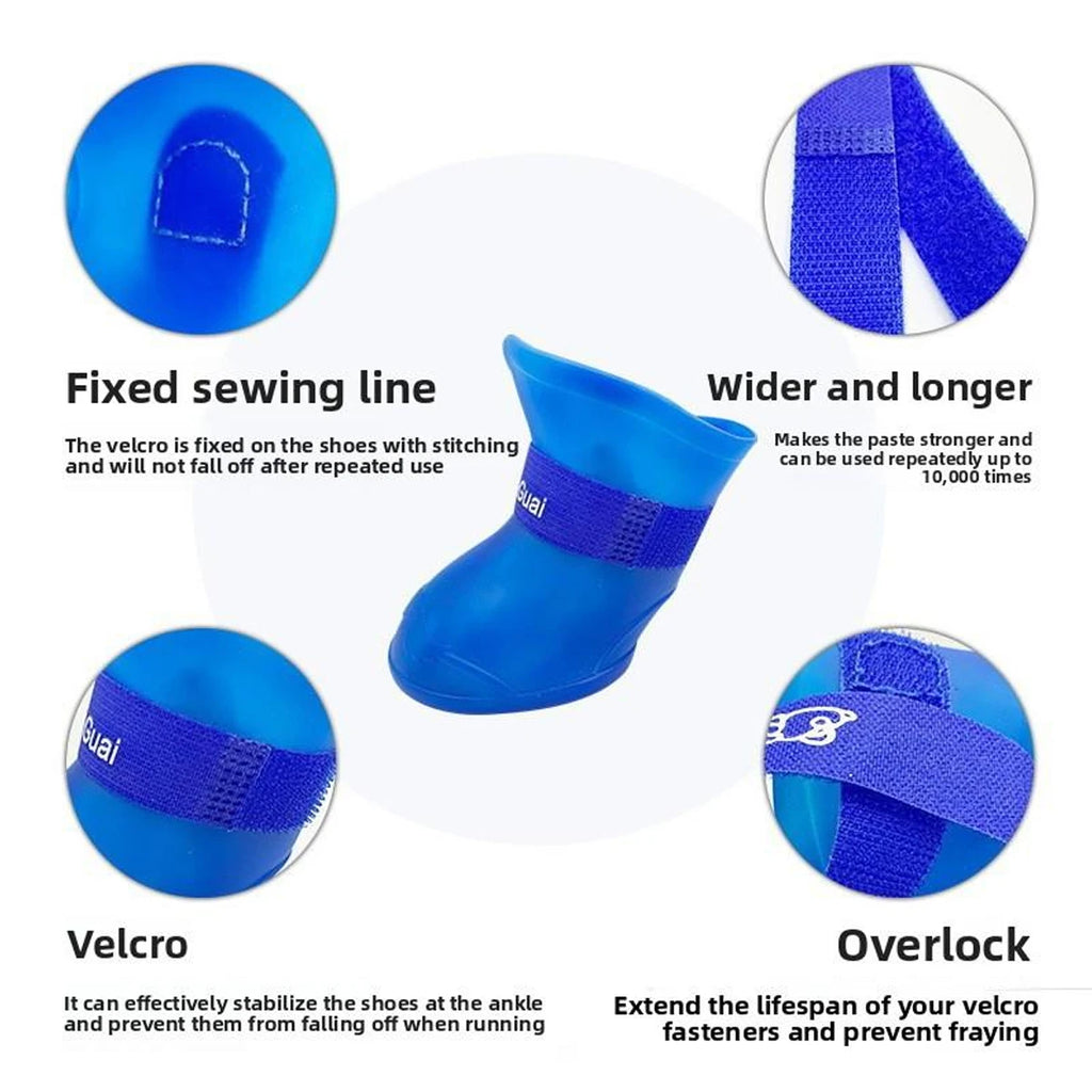 Chaussures de protection antidérapantes pour chien