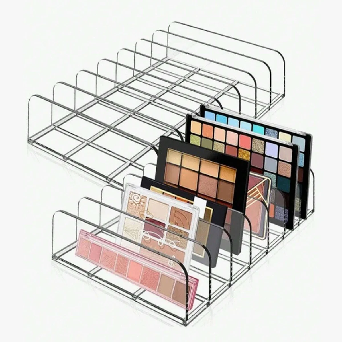 Organisateur de maquillage transparent – 7 compartiments