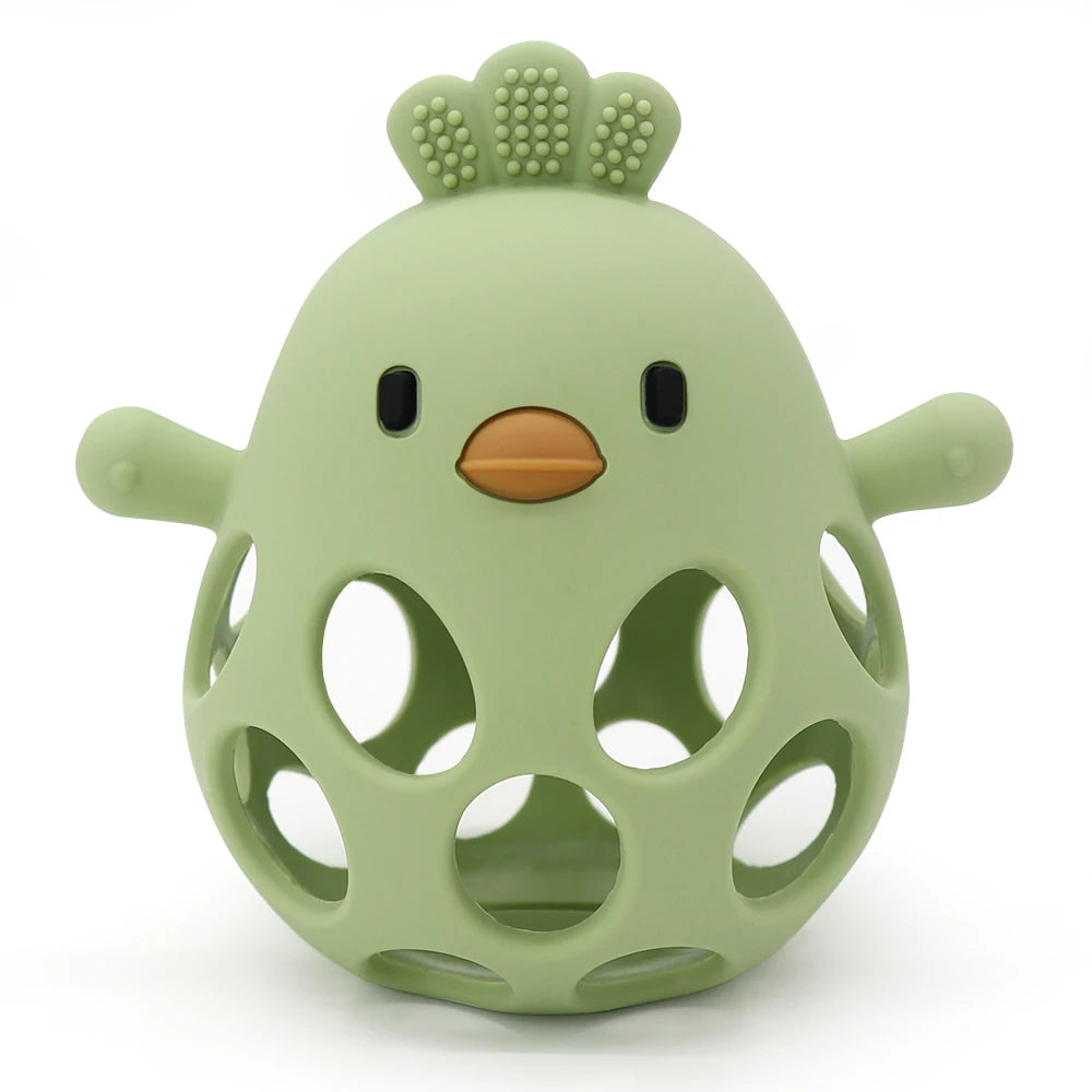 Anneau de dentition en silicone pour bébé – Poussin
