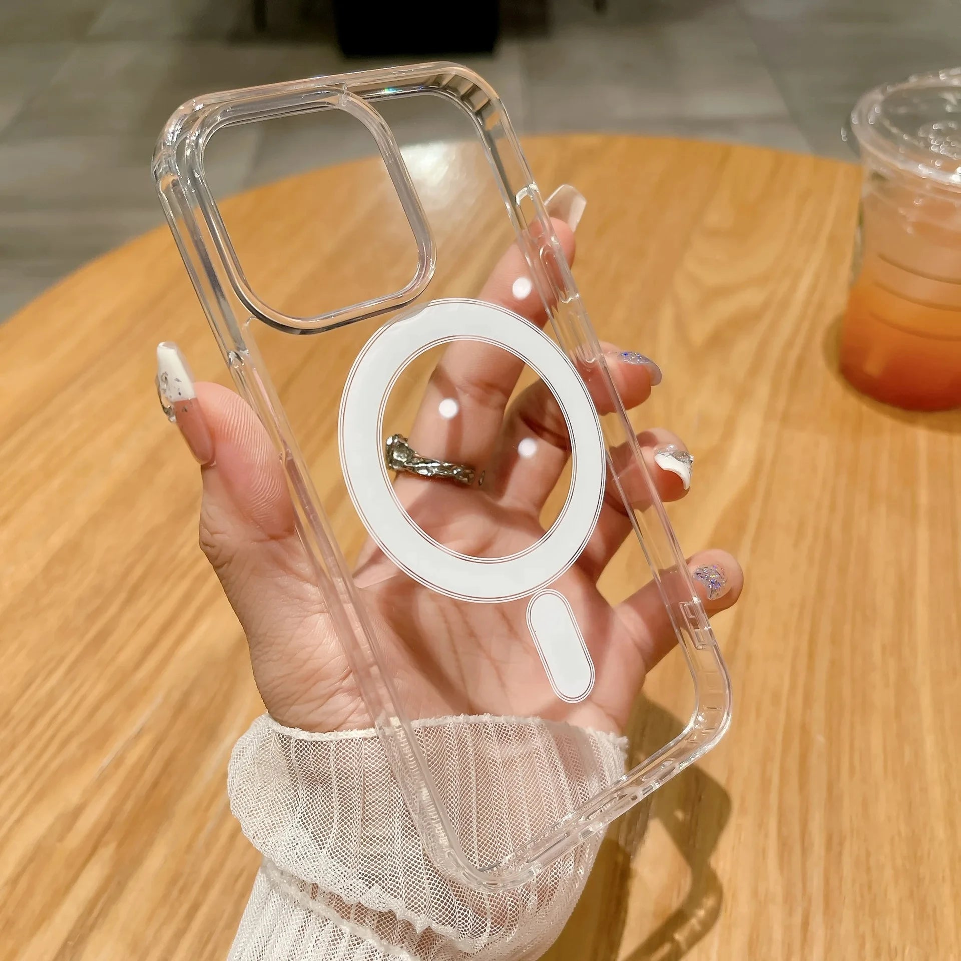 Coque magnétique transparente pour smartphone – Protection intégrale