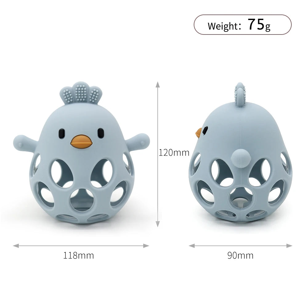 Anneau de dentition en silicone pour bébé – Poussin