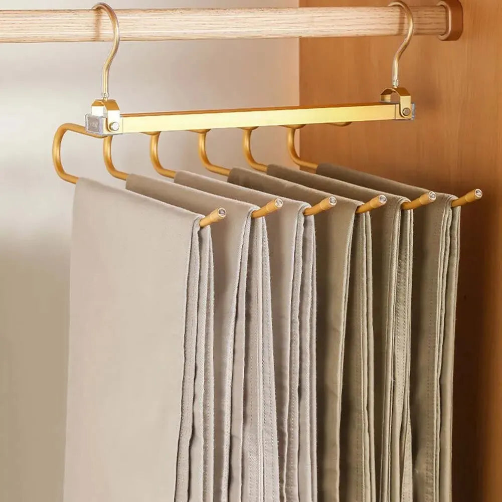 👖 Cintre 6 en 1 pour pantalons – Organisateur gain de place