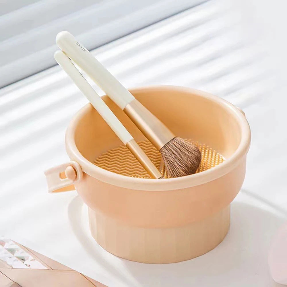 Kit de nettoyage pour pinceaux de maquillage 3-en-1