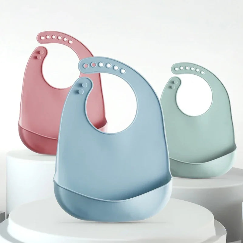 Bavoir en silicone réglable pour bébé – Sans BPA