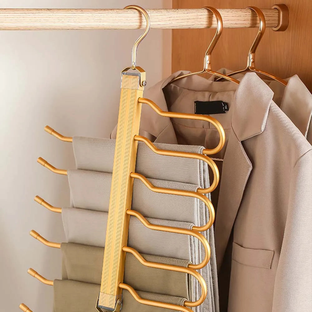 👖 Cintre 6 en 1 pour pantalons – Organisateur gain de place