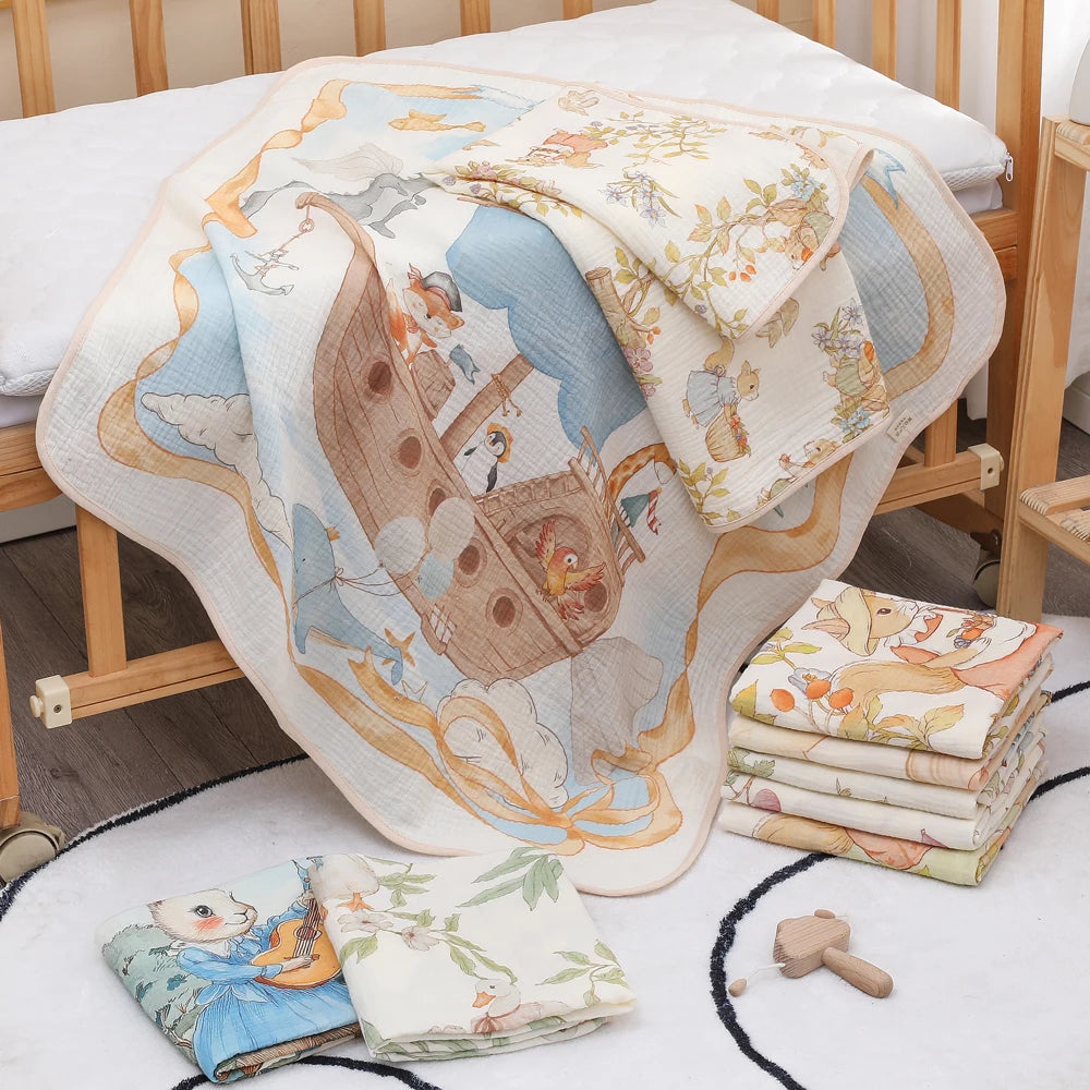 🛁 Serviette de Bain Bébé en Coton & Fibre de Bambou