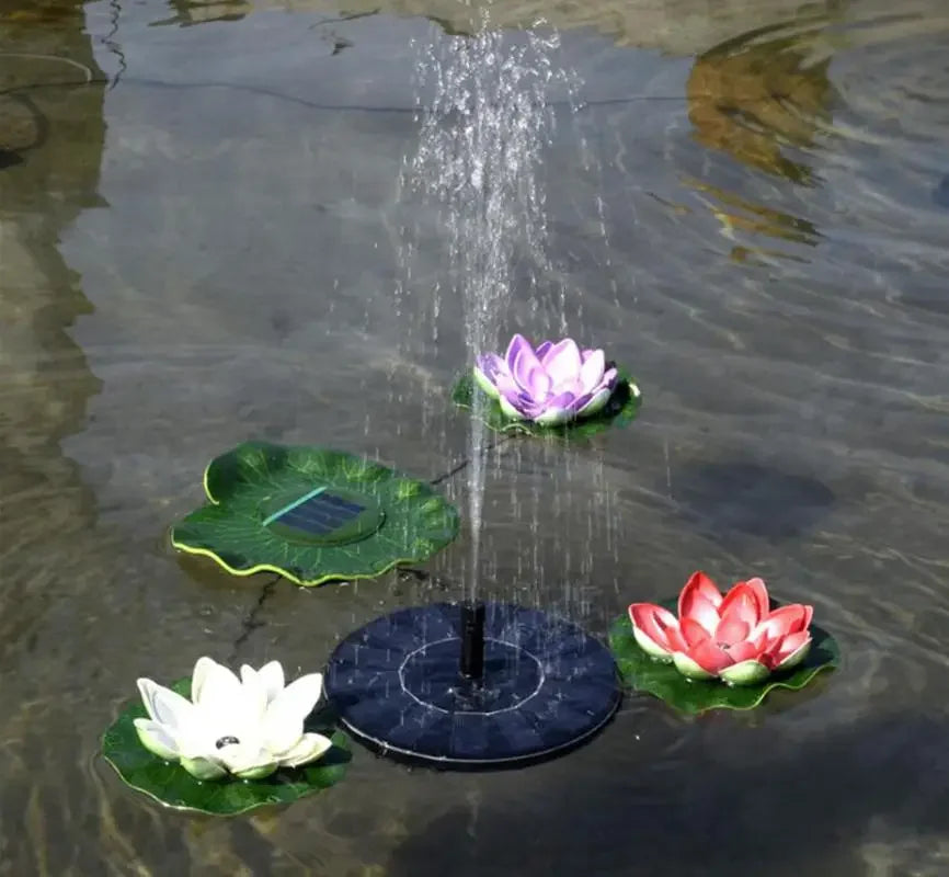Fontaine solaire pour jardin – Pompe à eau avec 6 jets