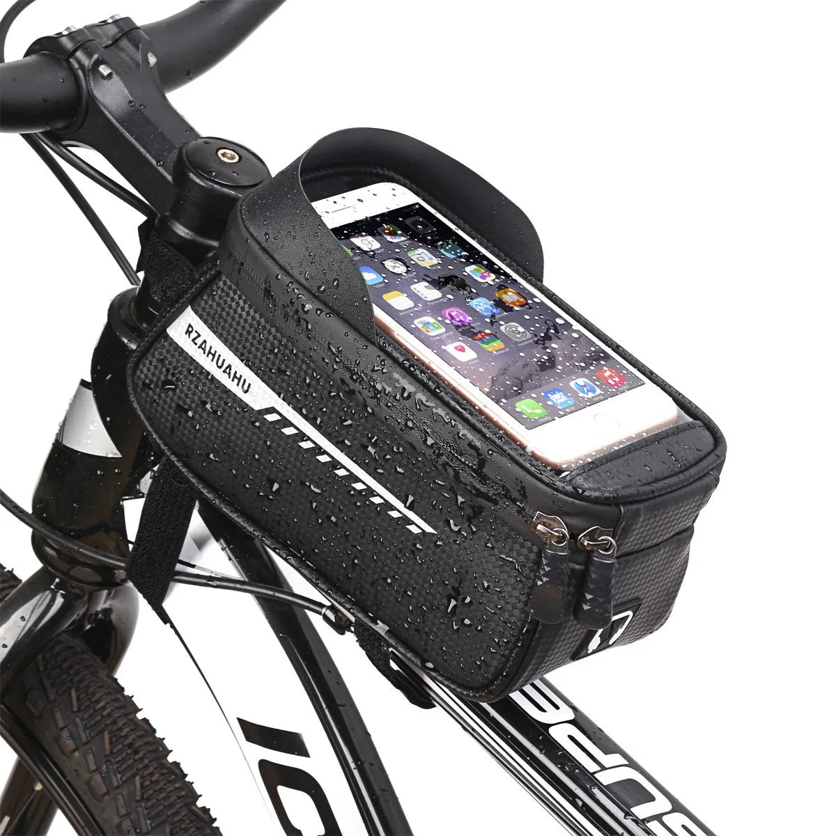 🚴 Sacoche de Cadre Étanche pour Vélo avec Support Smartphone