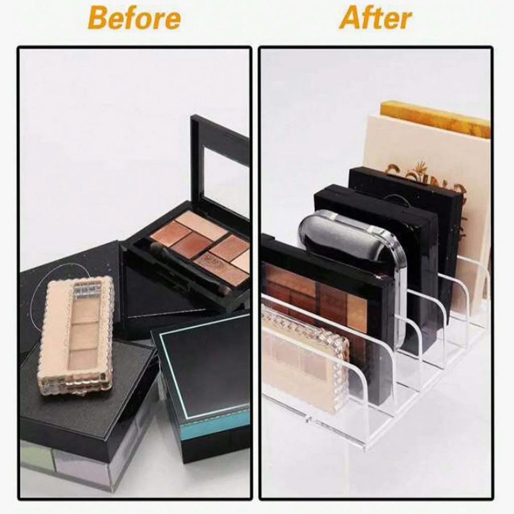 Organisateur de maquillage transparent – 7 compartiments