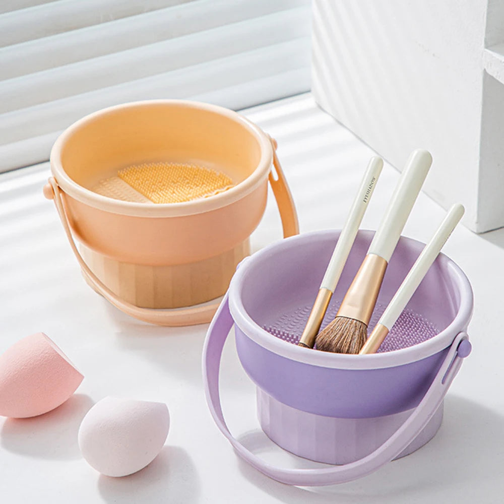 Kit de nettoyage pour pinceaux de maquillage 3-en-1