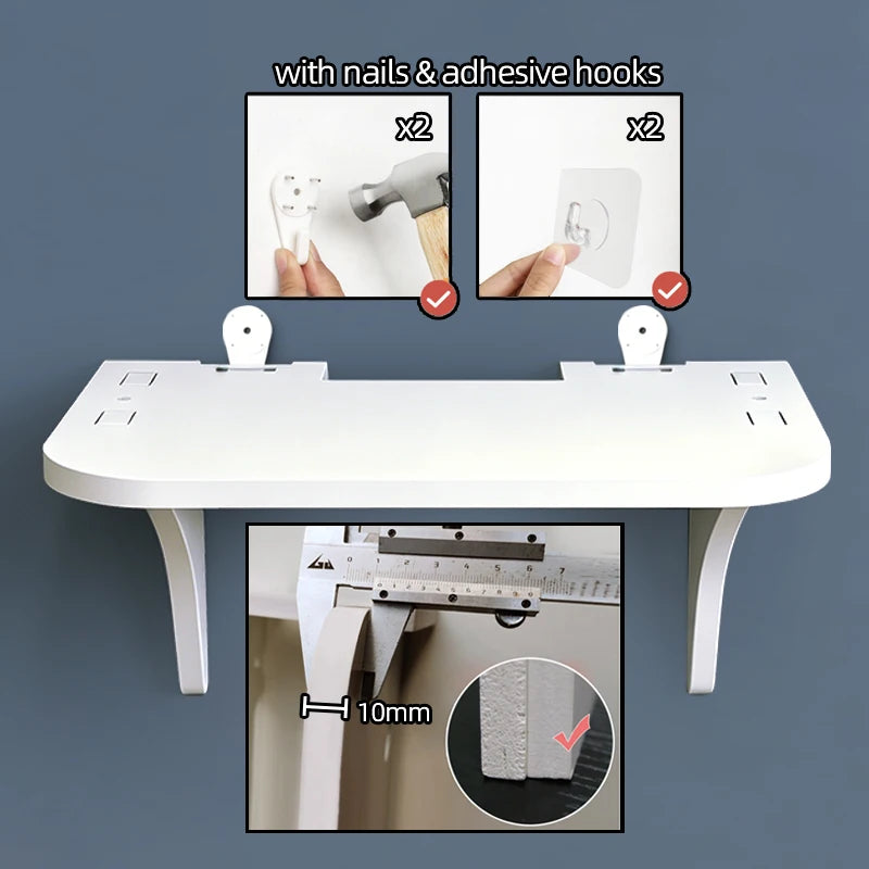 📡 Étagère murale sans perçage pour routeur Wi-Fi et accessoires