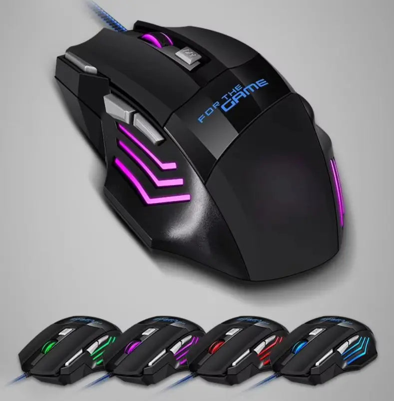 Souris gaming filaire G6 RGB – 7 boutons programmables