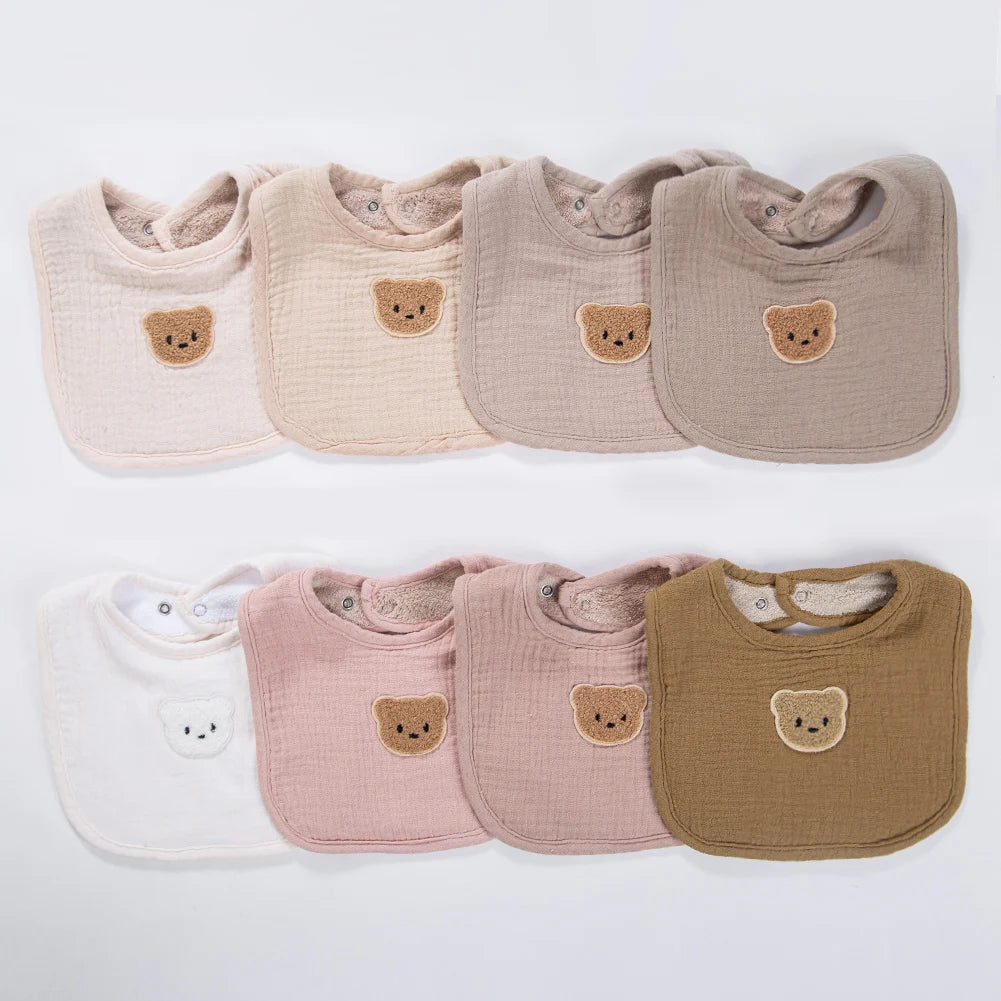 Bavoir 3-en-1 pour Bébé – Coton Doux