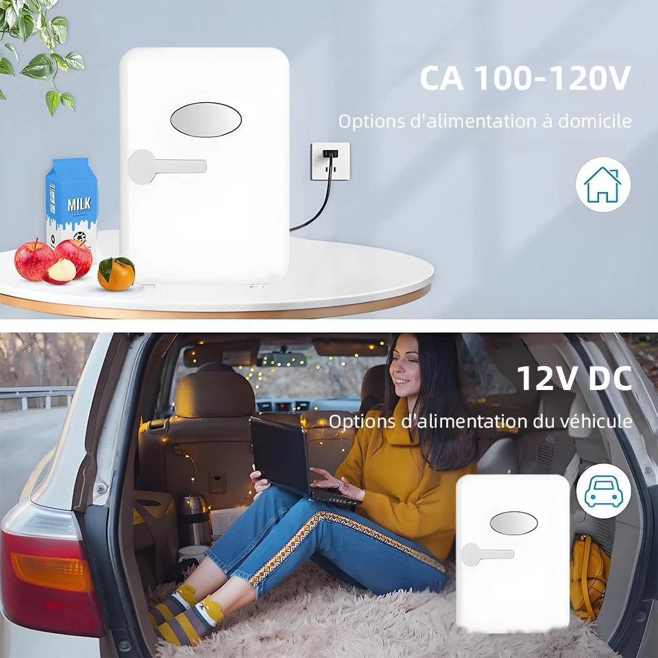 Mini réfrigérateur portable 4 L – Chauffe & Refroidit