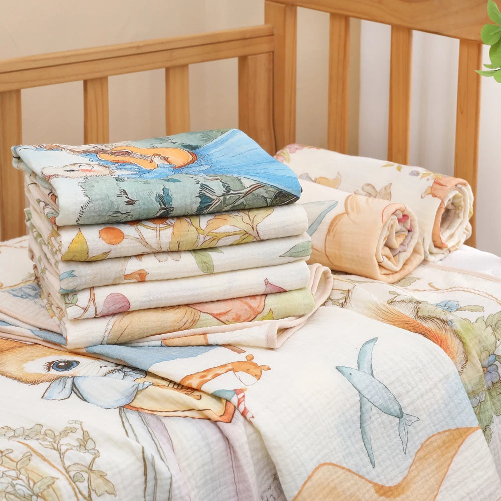 🛁 Serviette de Bain Bébé en Coton & Fibre de Bambou