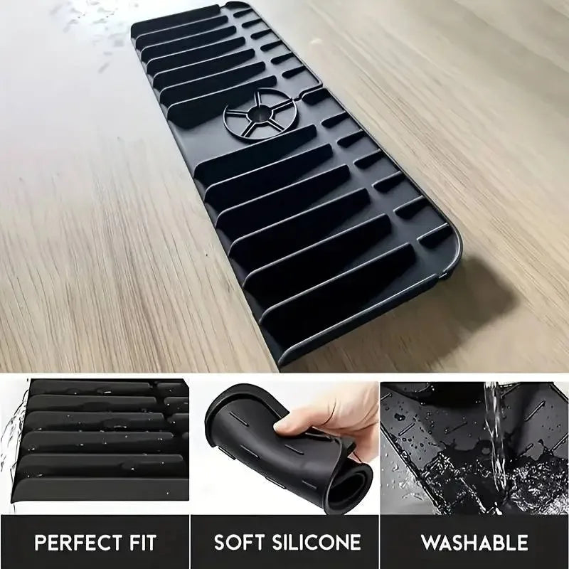 Tapis de robinet en silicone – Égouttoir et protège-évier