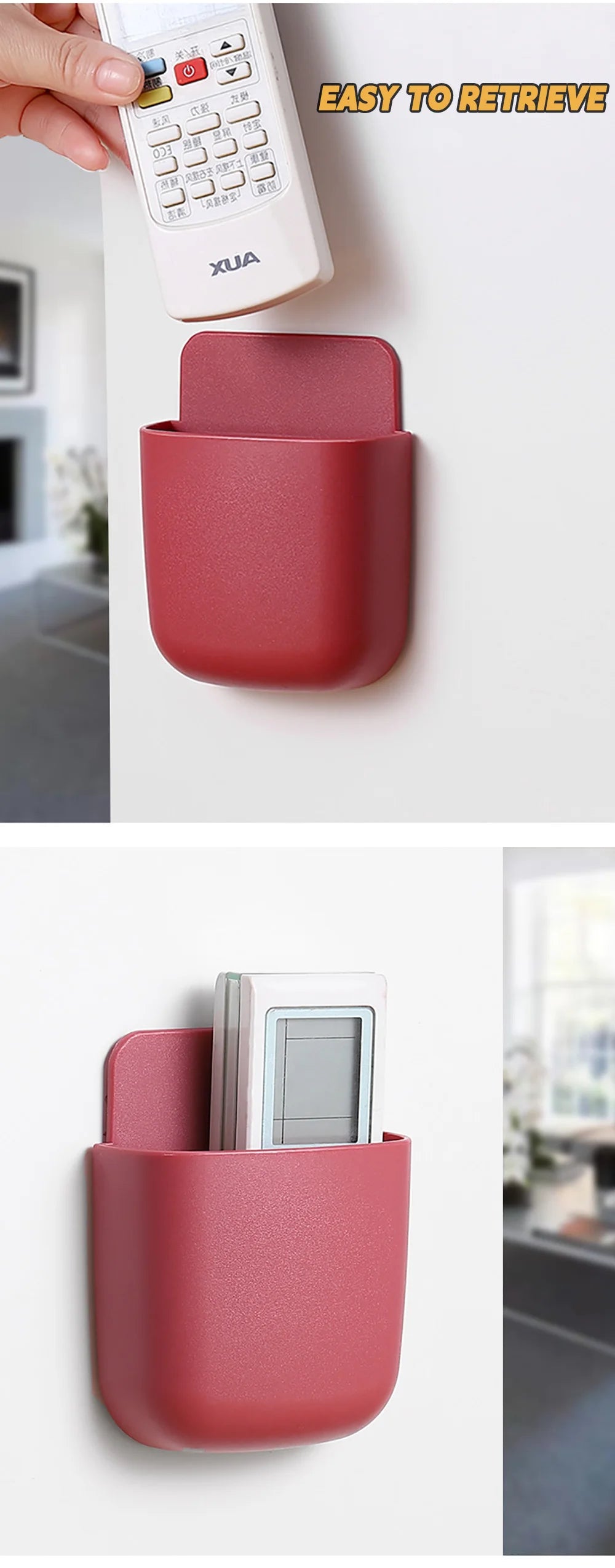 📺 Support mural multifonction pour télécommande et accessoires