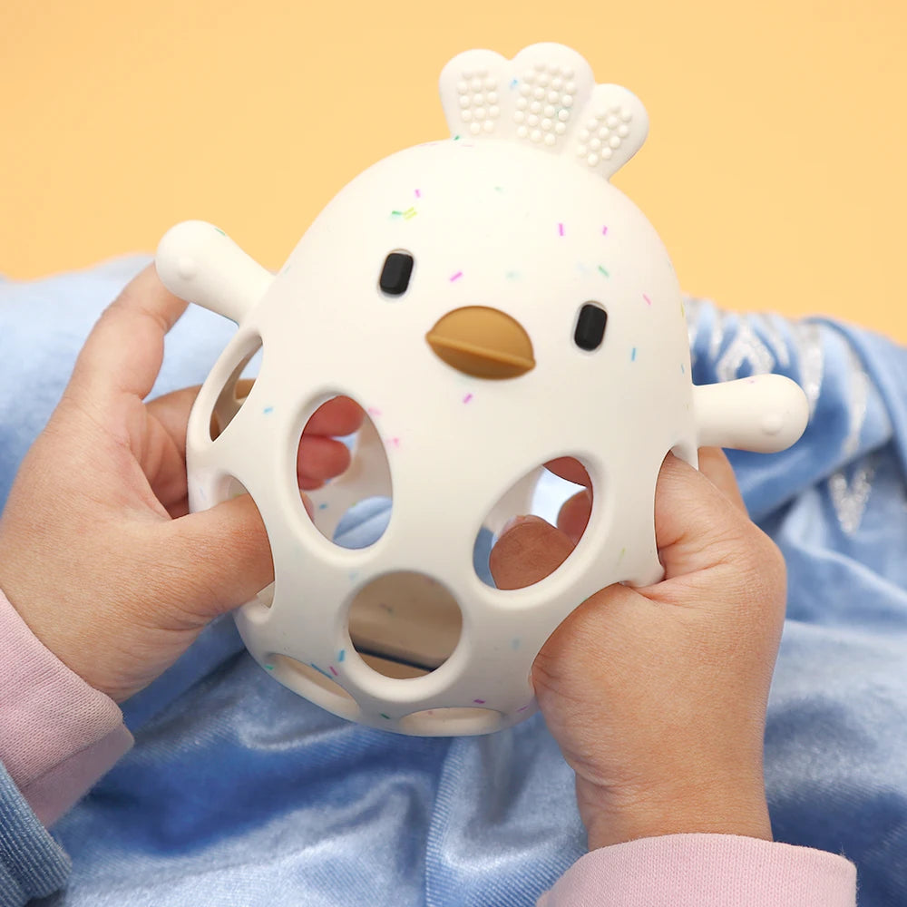 Anneau de dentition en silicone pour bébé – Poussin