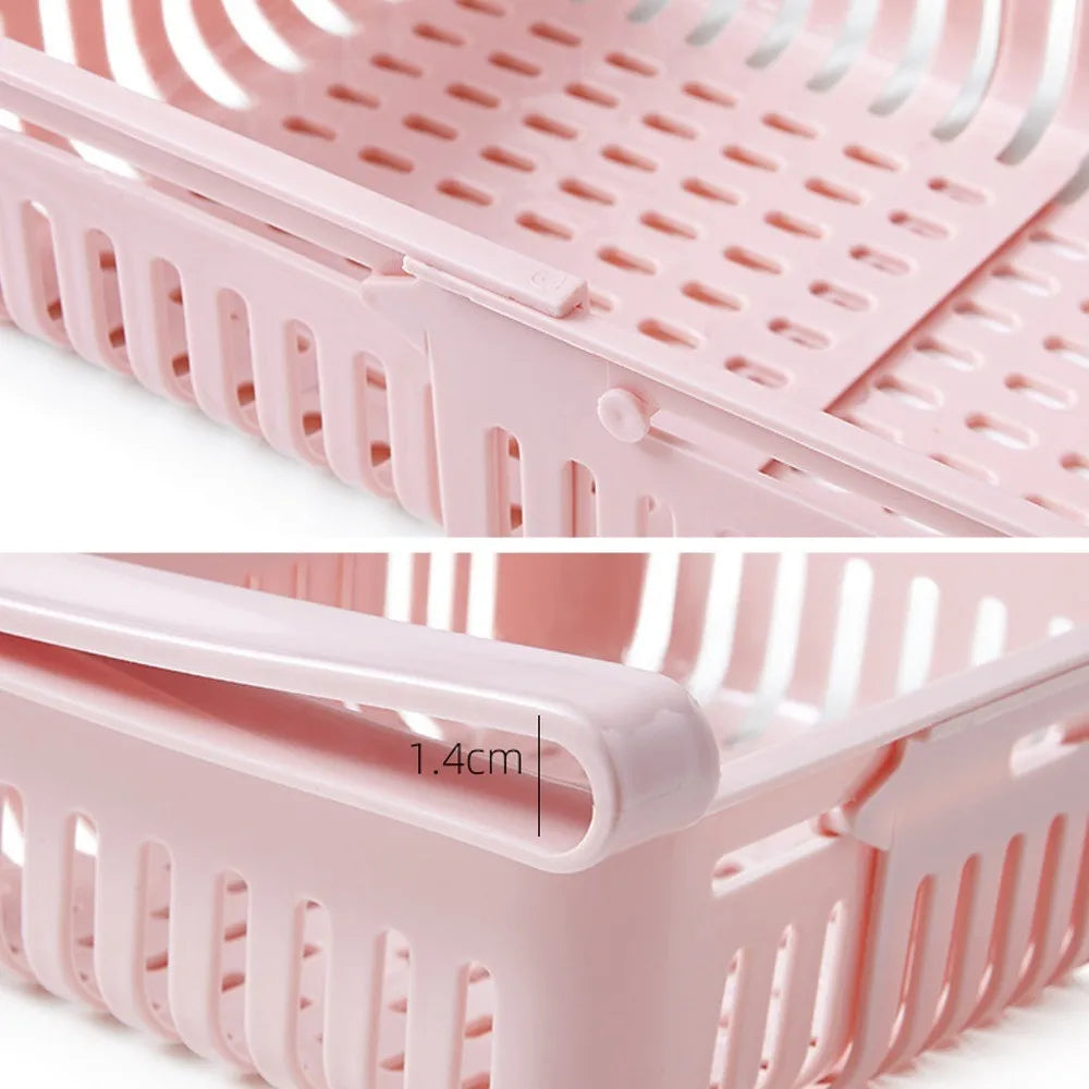 Organisateur suspendu de cuisine, boîte de rangement d'œufs et de fruits pour réfrigérateur, paniers à tiroirs, accessoires de cuisine, étagère d'organisation pour réfrigérateur