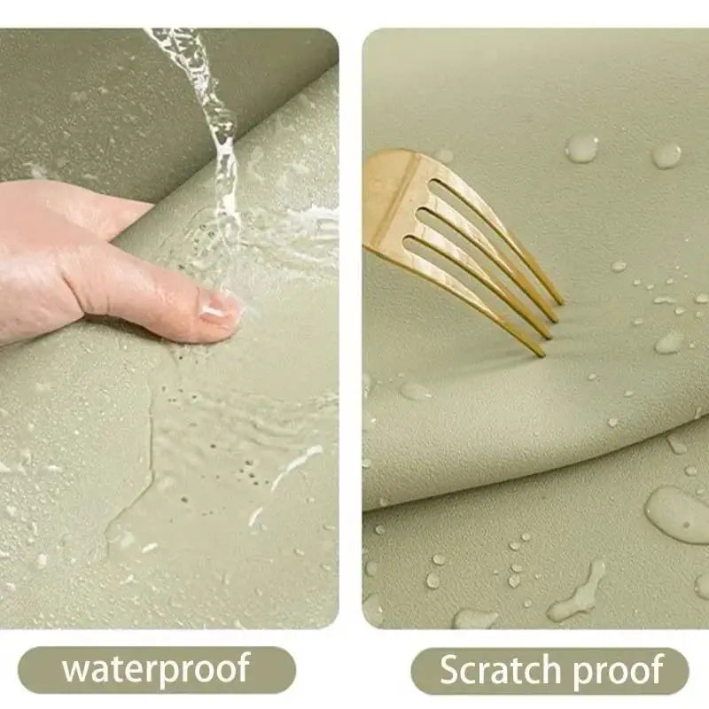 Sous-main en cuir PU imperméable – Protection de bureau