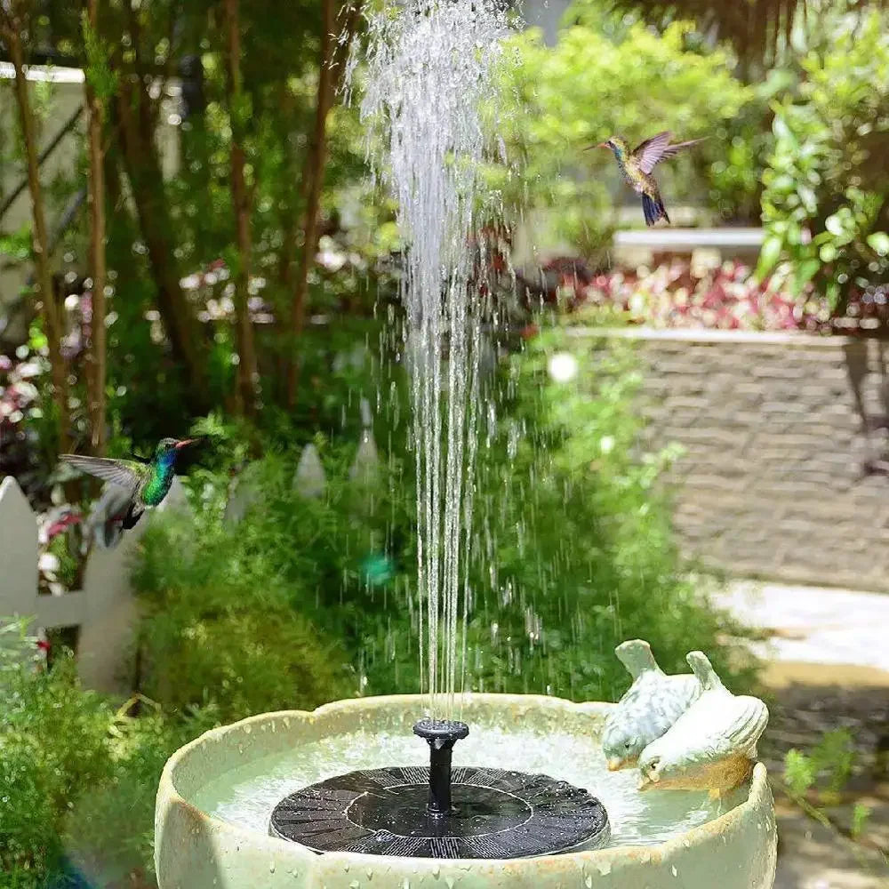 Fontaine solaire pour jardin – Pompe à eau avec 6 jets