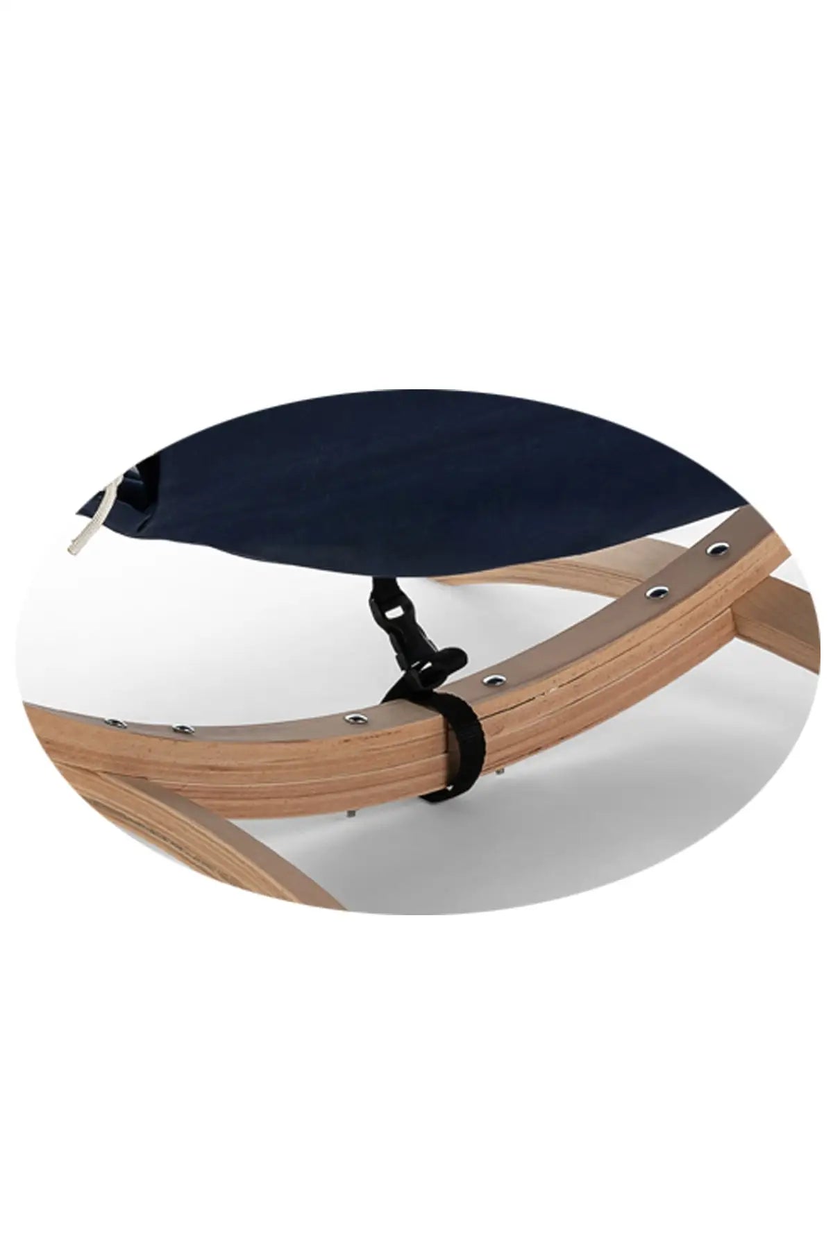 Berceau hamac en bois naturel pour bébé – Avec matelas 100 % coton