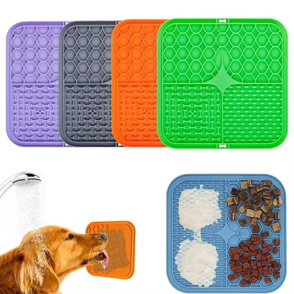 Tapis à lécher en silicone – Alimentation lente & Occupation