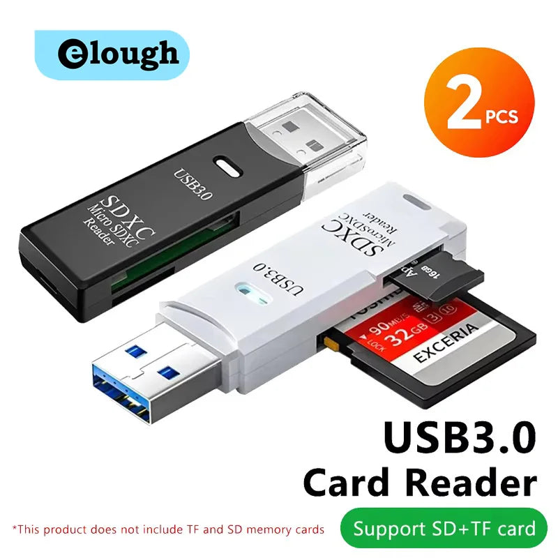 Lecteur de cartes USB 3.0 2-en-1 – SD & MicroSD