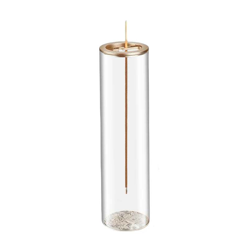 🕯️ Brûleur d'Encens Moderne en Verre Anti-Cendres