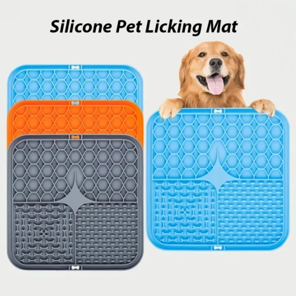Tapis à lécher en silicone – Alimentation lente & Occupation