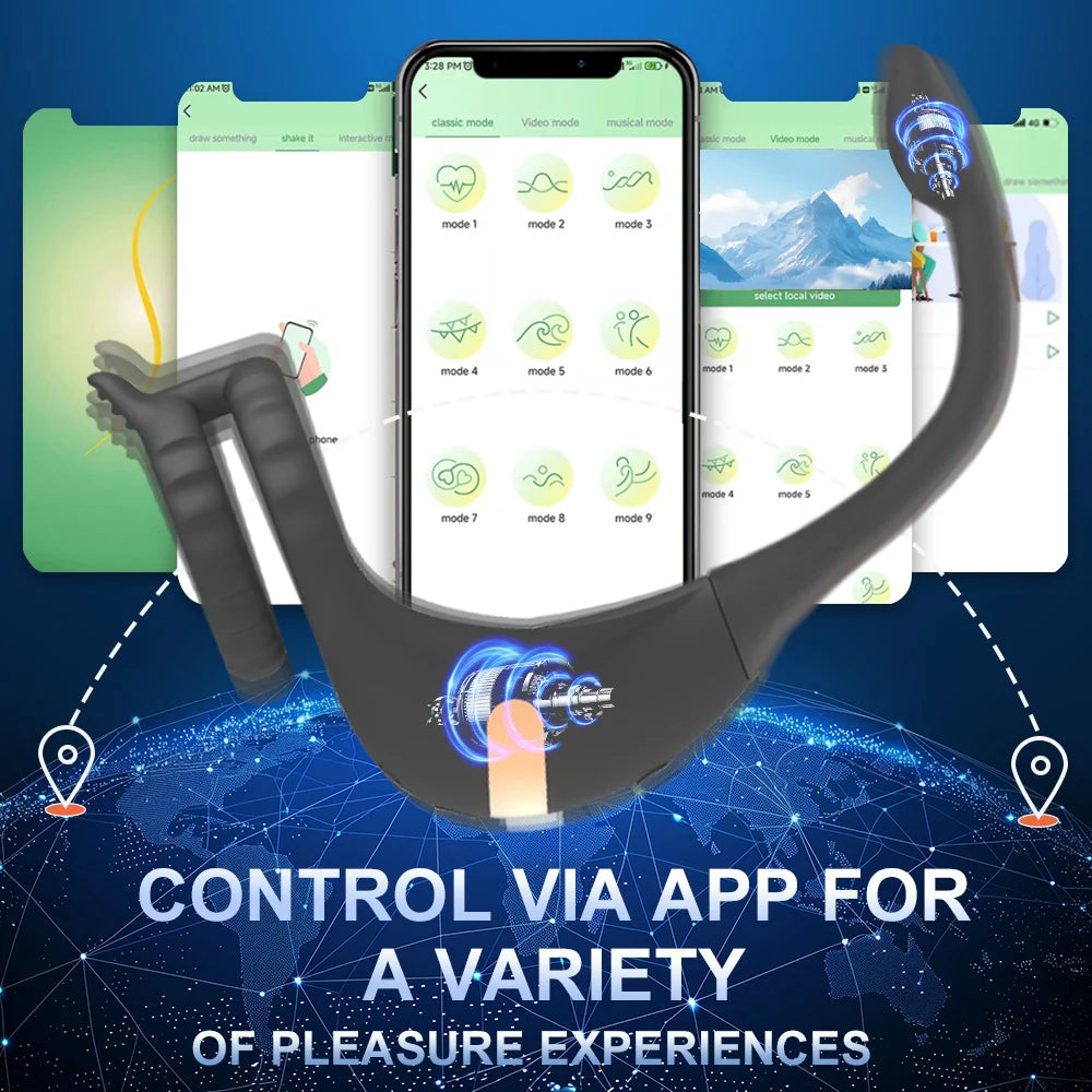 Vibromasseur connecté télécommandé