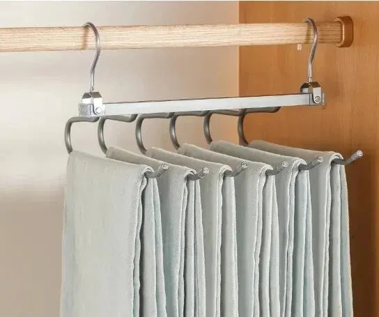 👖 Cintre 6 en 1 pour pantalons – Organisateur gain de place