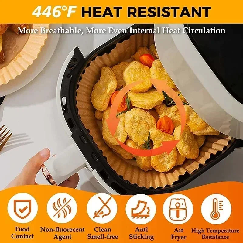 Papier cuisson jetable pour Air Fryer – Antiadhésif