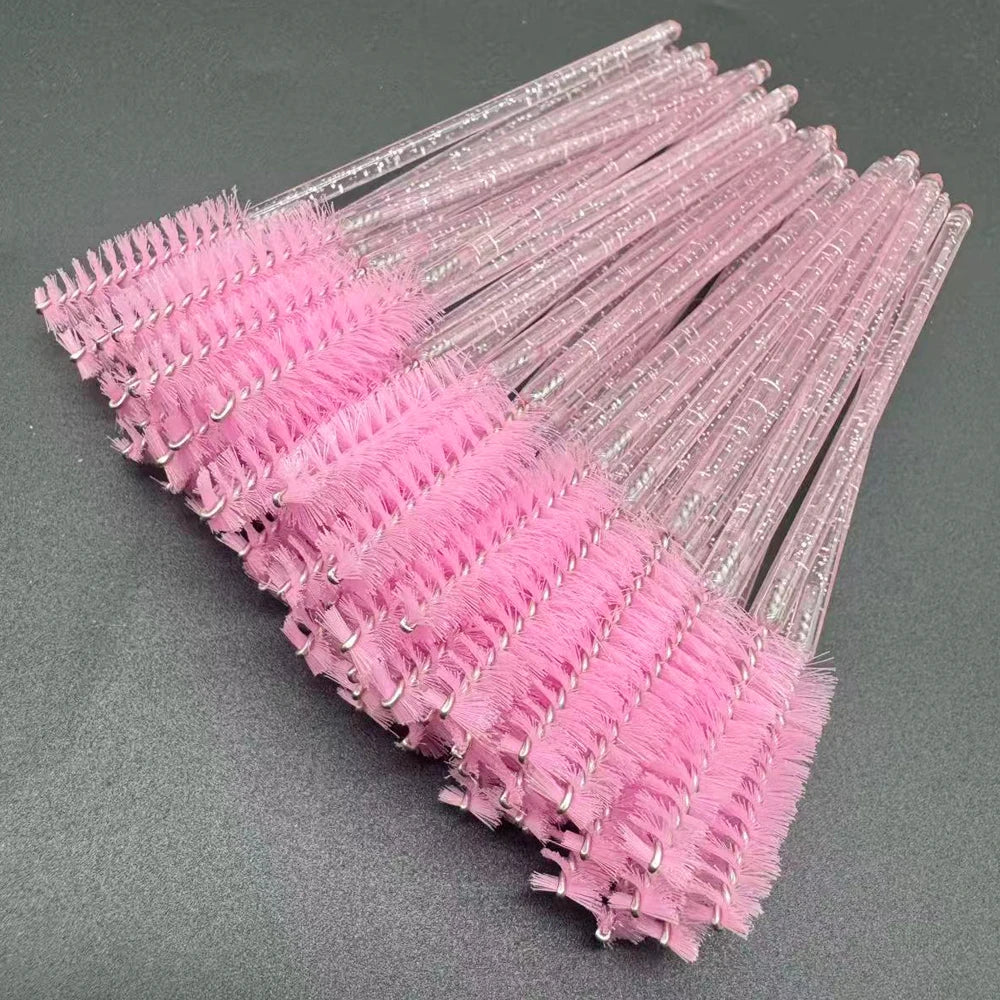 Lot de 50 brosses jetables pour cils et sourcils