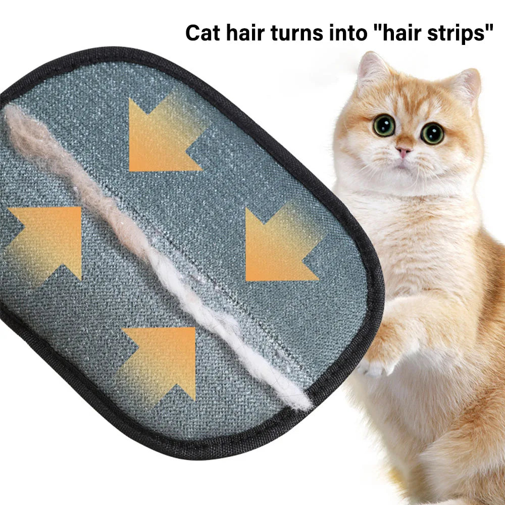 Gant de toilettage anti-poils pour chien, chat et lapin