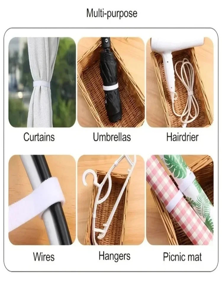 Cable Organizer for Cable Management: 1/5M Wire Winder Tape for